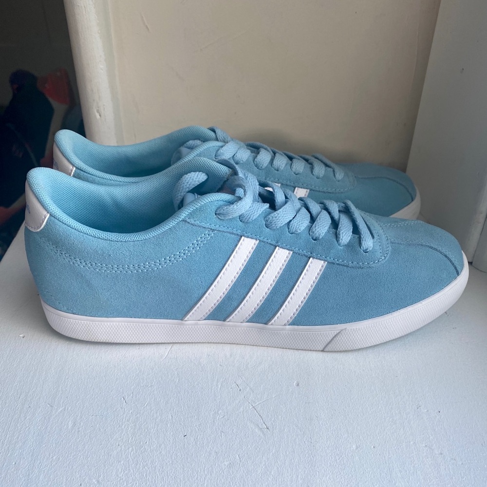 Adidas neo comfort footbed blue shoes size W 9